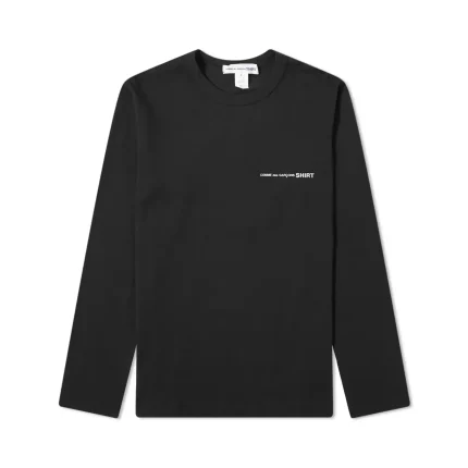 CDG Basic Chest Logo LS Black T-Shirt