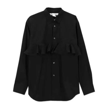 CDG Black Frill Shirt Insert