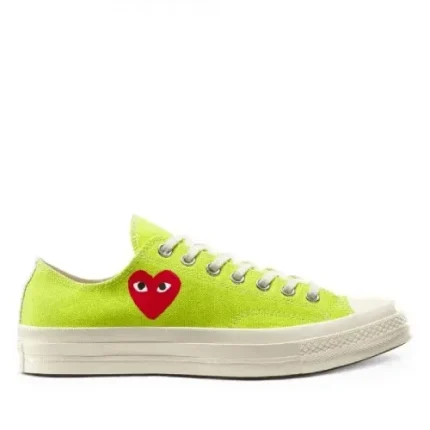 CDG Converse Low Top Green Lime