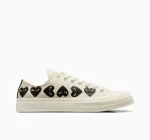 CDG Converse Multi Hearts White Low Top