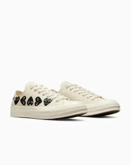 CDG Converse Multi Hearts White Low Top