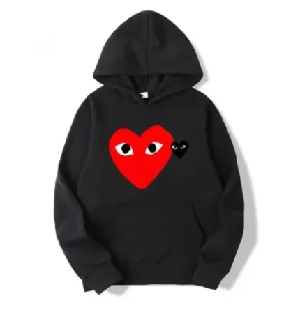 CDG Double Hoodie Heart