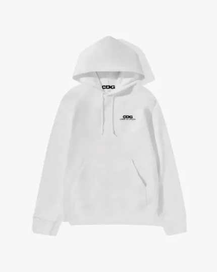 CDG Logo White Hoodie