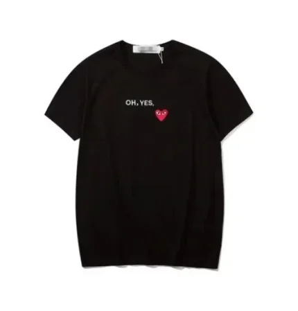 CDG Oh Yes Black Shirt Tee