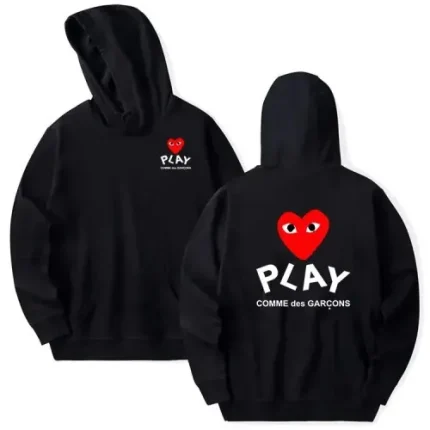 CDG Play Double Side Hoodie Printed