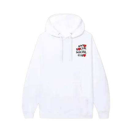 CDG Anti Social Social Club x Hoodie (White)